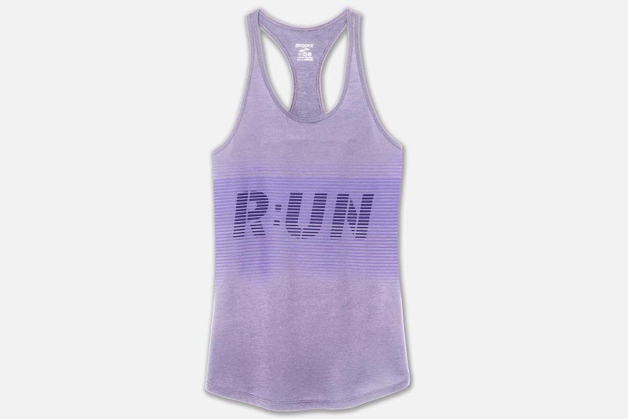 Brooks Distance Women T-Shirts & Running Tank Purple UGW572364